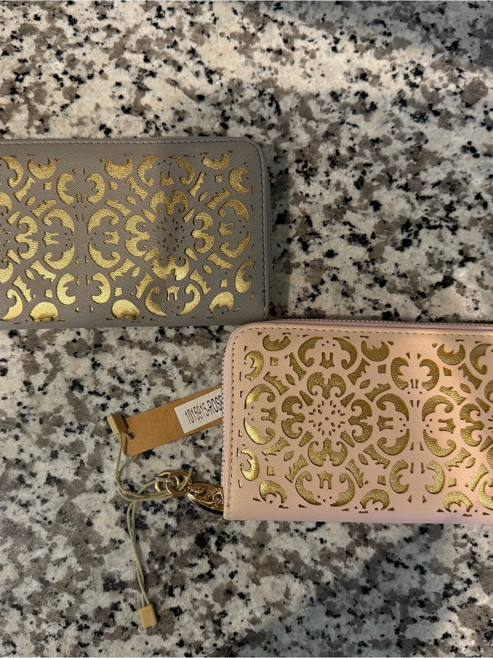 Bundle of 2 Rose & Gray Design Wallets